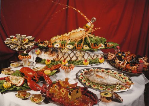 m Echantillon de plats concoctés par Allain pour figurer