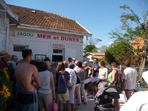 Un public intéressé lors des différentes visites guidée