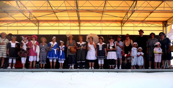 Le groupe des maillotés sur le podium