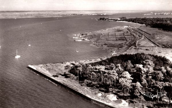 Vue aérienne de la Louisiane au premier plan le brise-lame